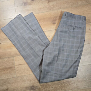 Linea Naturale Luxe Wool Dress Pants 34 Unhemmed Black Formal Tailor Trousers